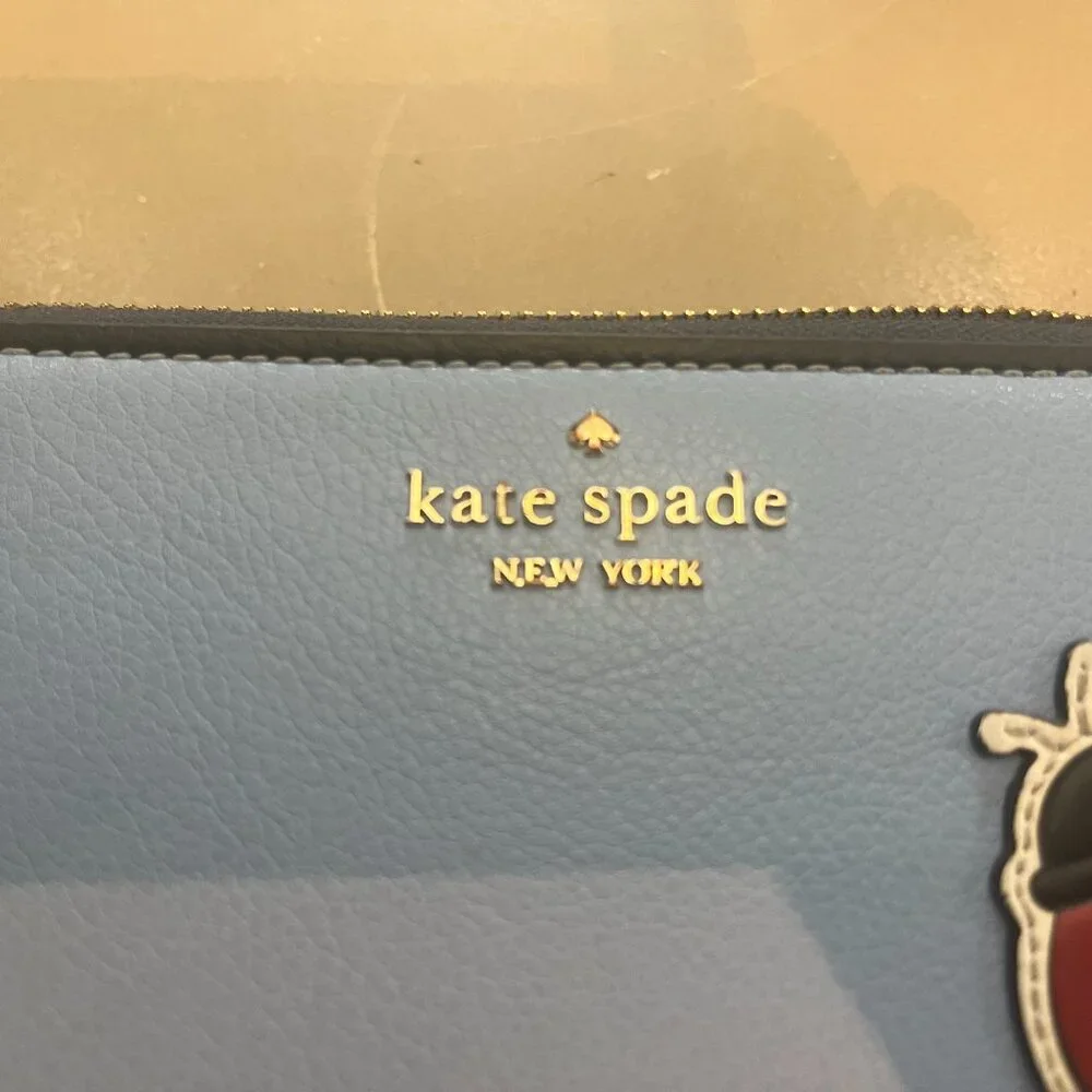 Kate Spade Enchanted Forest Ladybug Zip Continental Long Wallet (W57) - Picture 2 of 9